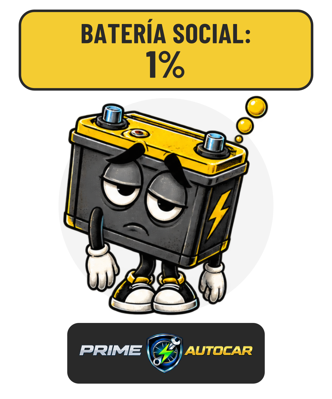 Batería social: 1%