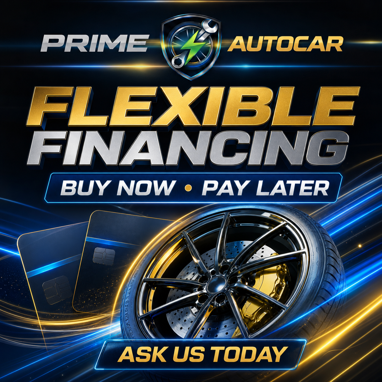 Financing options available at Prime Auto Car