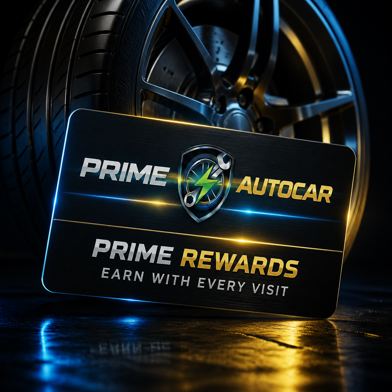 Loyalty card — free oil change after 4 visits