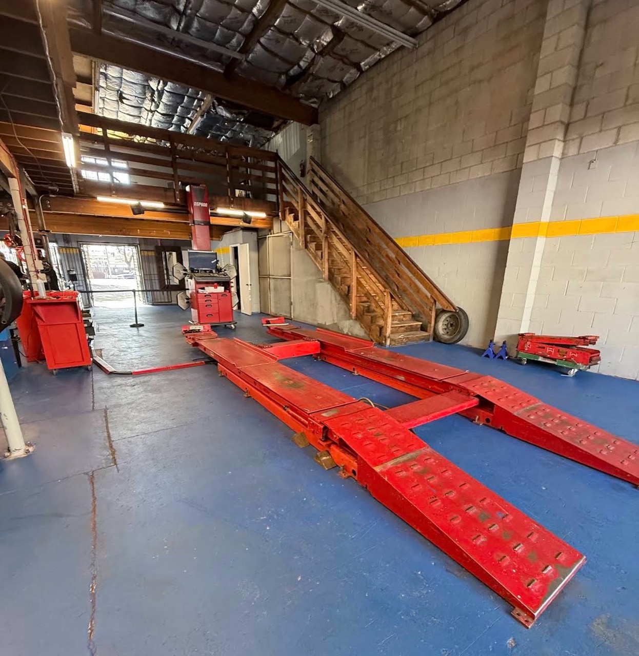 Prime Auto Car alignment service bay